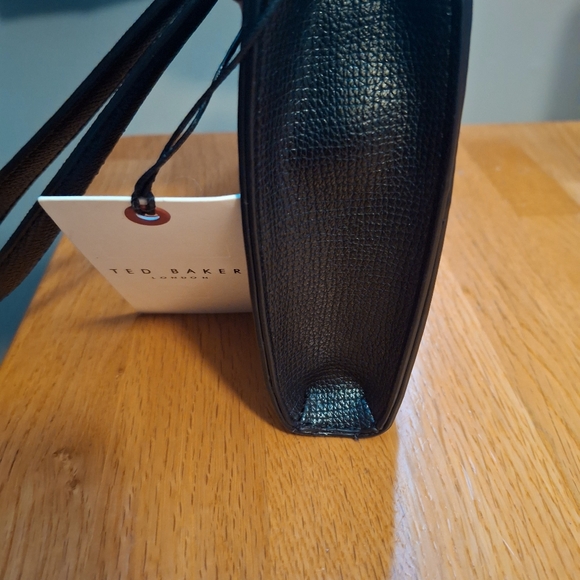 Ted Baker London Raffia Clutch Leather Trim Wristlet - Picture 10 of 13